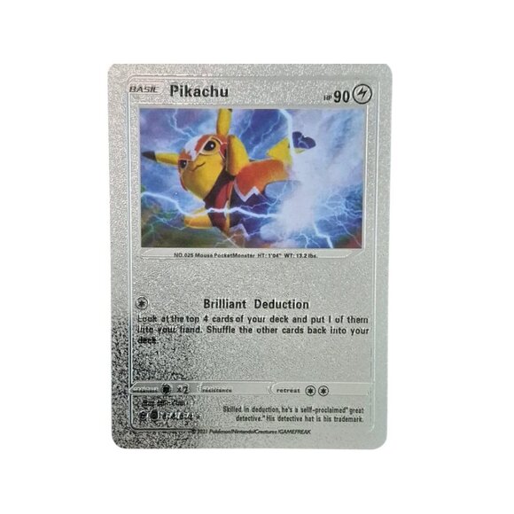 Pokemon Other - Pikachu Base Card – 90 HP (Silver Foil)